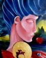 ONE of my paintings, of one of My Lovers (acrylic on canvas, c, 3'x 2') from when I was a Cheater